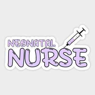 Neonatal Nurse Purple Sticker